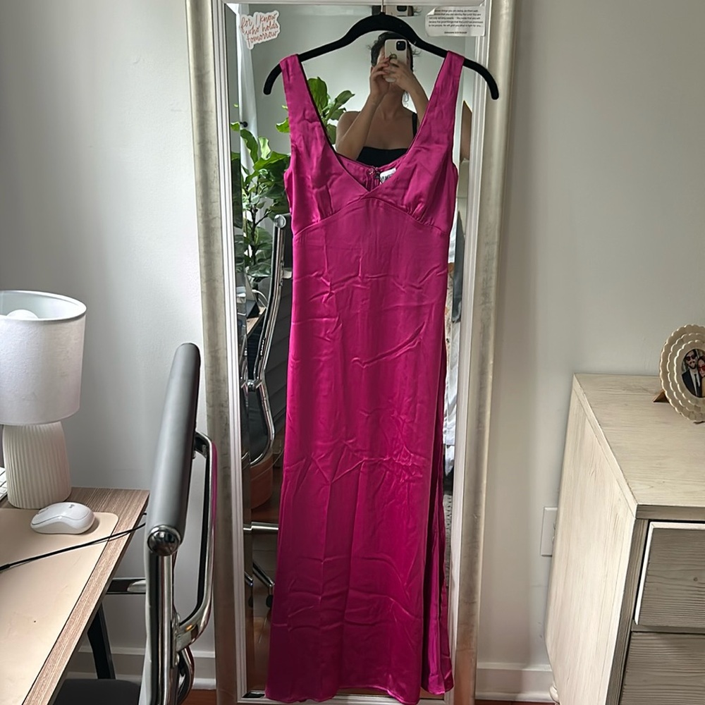 Princess Polly Fuchsia Midi Dress